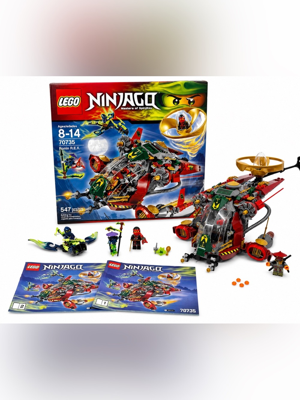 LEGO NINJAGO: Masters of Spinjitzu - Ronin R.E.X. (70735) Complete with Box